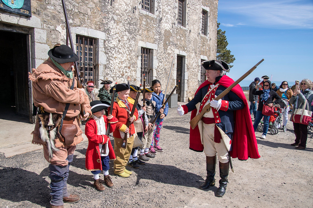 Visitors can `enlist` in the army and battle it out with wooden muskets at 'Patriots' Day Weekend,' April 27 and 28, at Old Fort Niagara.